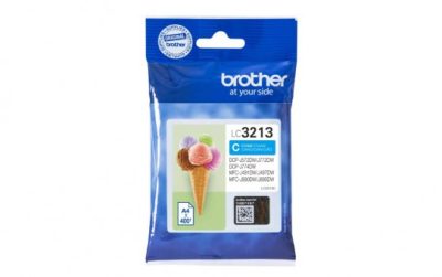 LC3213C ראש דיו כחול מקורי ברדר Brother LC3213C - עריכת מפרט ותמונות דיו Cyan מקורית של Brother