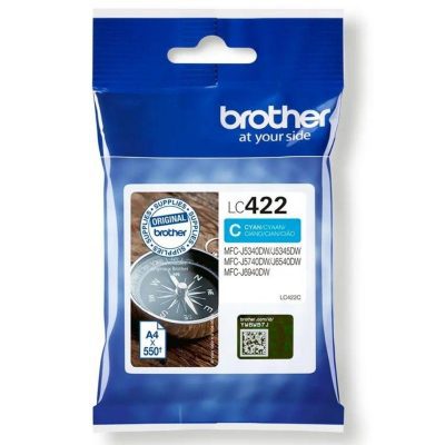 ראש דיו כחול מקורי ברדר Brother LC422C