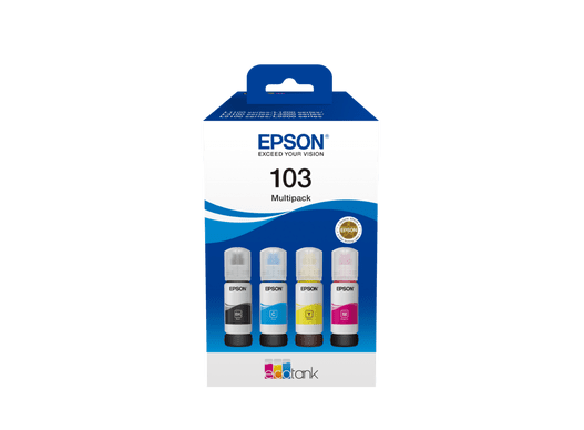 מארז סט דיו מקורי אפסון 103 Epson Ecotank Ink