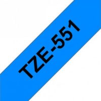 קלטת שחור על כחול 24 מ"מ מקורי Brother TZE551  למינציה דביק סטנדרטי