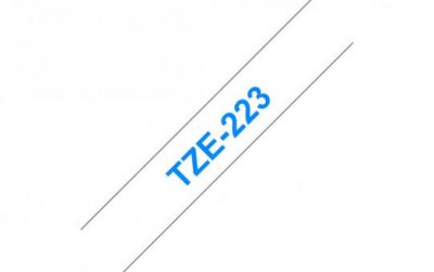 קלטת אדום על לבן 9 מ"מ מקורי Brother TZE222  למינציה דביק סטנדרטי