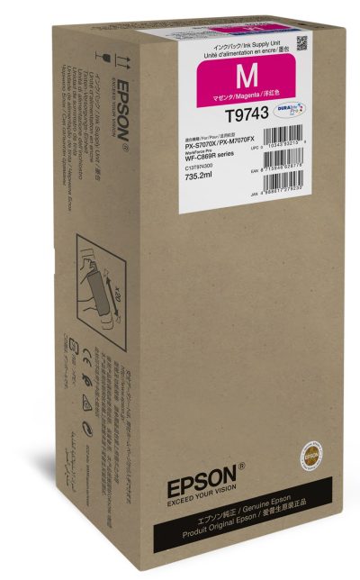 דיו מג'נטה מקורי Epson  T9743 XXL 84K