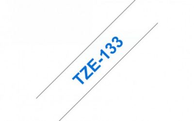 קלטת כחול על שקוף 12 מ"מ מקורי Brother TZE133  למינציה דביק סטנדרטי