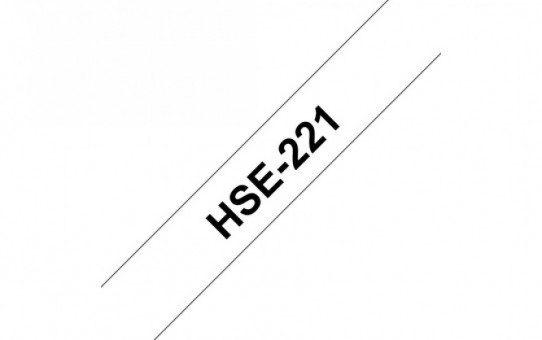 קלטת שחור על לבן 8 מ"מ מקורי Brother HSe221  מתכווץ בחום