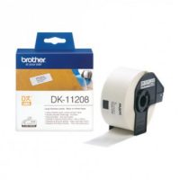 גליל תוויות מקורי 38x90 מ"מ שחור על לבן  DK-11208 Brother