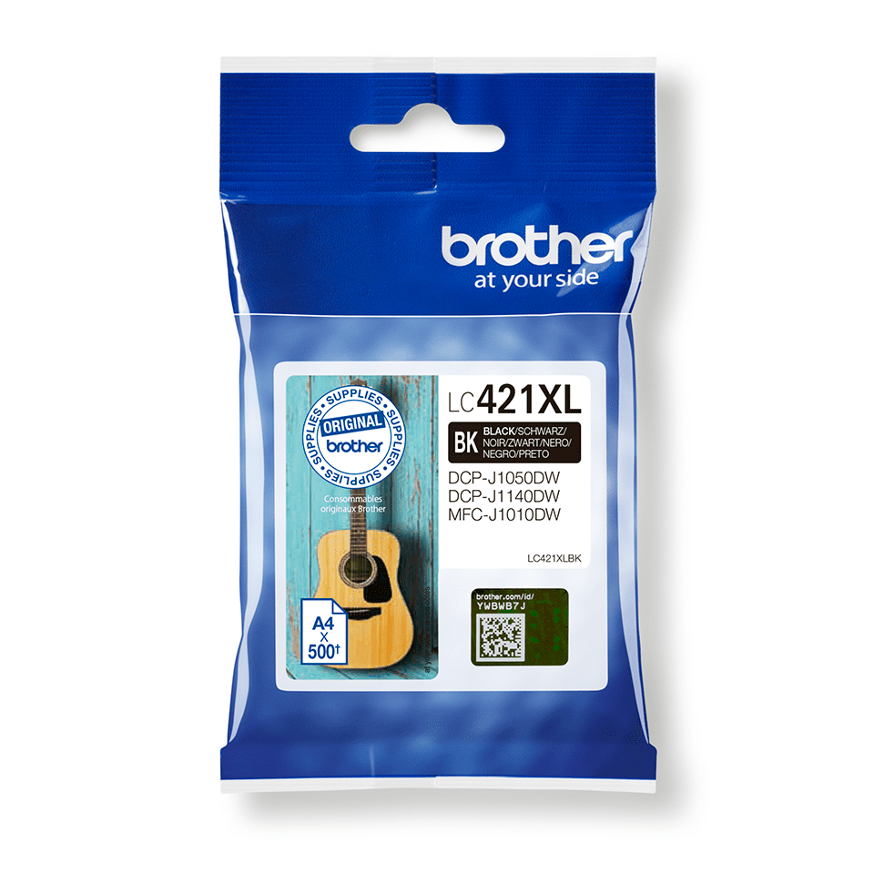 ראש דיו שחור מקורי גדול ברדר Brother LC421XLBK
