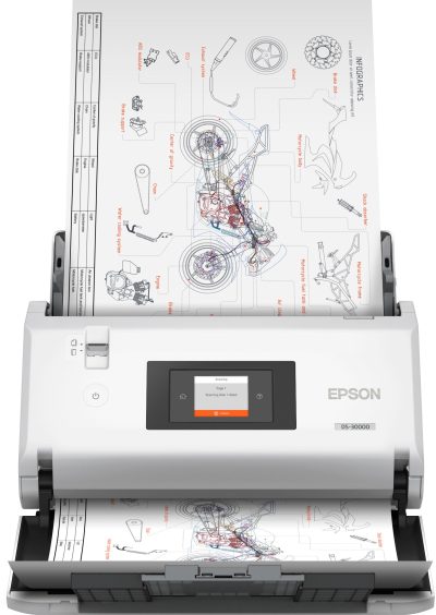 סורק מסמכים מהיר A3 אפסון Epson WorkForce DS-30000