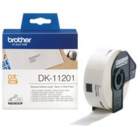 גליל תוויות מקורי 29x90 מ"מ שחור על לבן  DK-11201 Brother