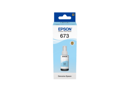 בקבוק דיו צ'יאן בהיר 673 מקורי 70 מ"ל  Epson