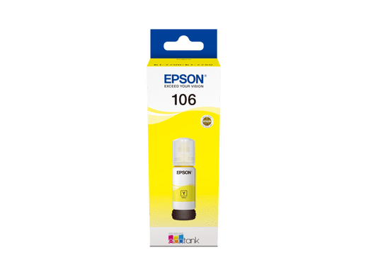 בקבוק דיו צהוב 106 מקורי 70 מ"ל  Epson