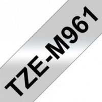 קלטת שחור על כסף מט 36 מ"מ מקורי Brother TZE M961  למינציה דביק סטנדרטי
