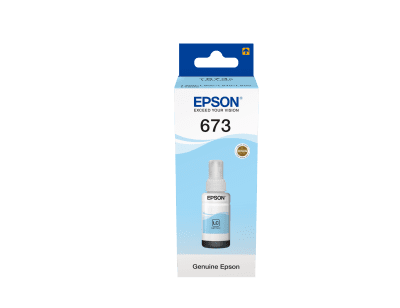בקבוק דיו צ'יאן בהיר 673 מקורי 70 מ"ל Epson