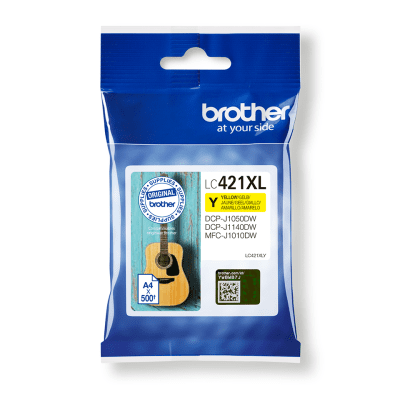 ראש דיו צהוב מקורי גדול ברדר Brother LC421XLY