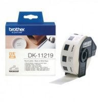 גליל תוויות מקורי קוטר 0.5 אינץ' שחור על לבן  DK-11219 Brother
