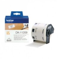 גליל תוויות מקורי 29x62 מ"מ שחור על לבן  DK-11209 Brother