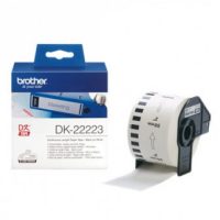 גליל נייר תוויות רציף מקורי 50 מ"מ שחור על לבן Brother DK-22223