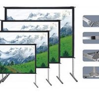 מסך קיפול מהיר להקרנה קדמית או אחורית 274X366 ס"מ SI FL366X274