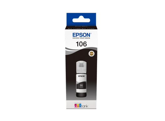 בקבוק דיו שחור 106 מקורי 70 מ"ל  Epson