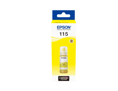 בקבוק דיו צהוב 115 מקורי 70 מ"ל Epson