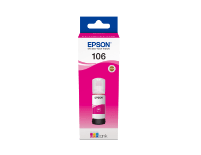 בקבוק דיו מג'נטה 106 מקורי 70 מ"ל Epson