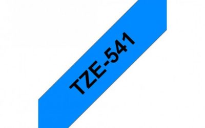 קלטת שחור על כחול 18 מ"מ מקורי Brother TZE541  למינציה דביק סטנדרטי