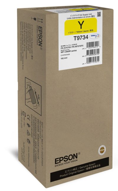 דיו צהוב מקורי Epson  T9734 XL 22K