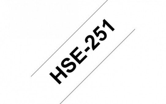קלטת שחור על לבן 23.6 מ"מ מקורי Brother HSe251  מתכווץ בחום