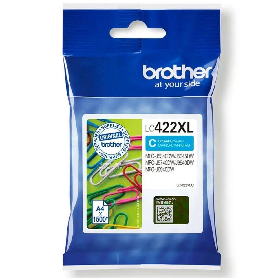 ראש דיו כחול מקורי גדול ברדר Brother LC422XLC